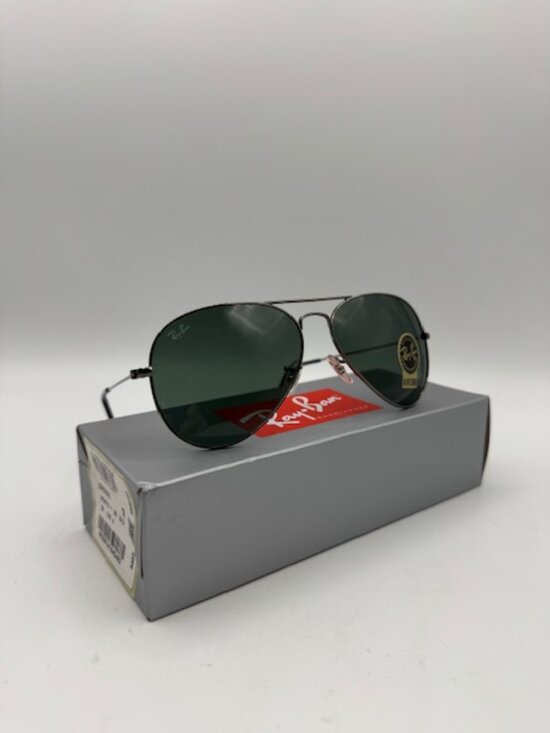 Ray-Ban RB3025 Aviator Sunglasses W0879 Gunmetal/Green G-15 Lens main image 7